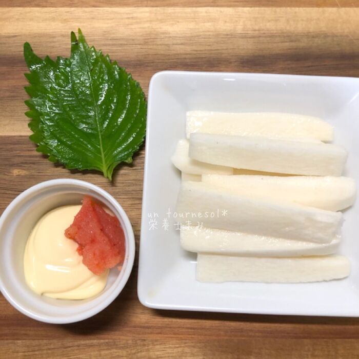 ①明太子はスプーンでとると簡単に!