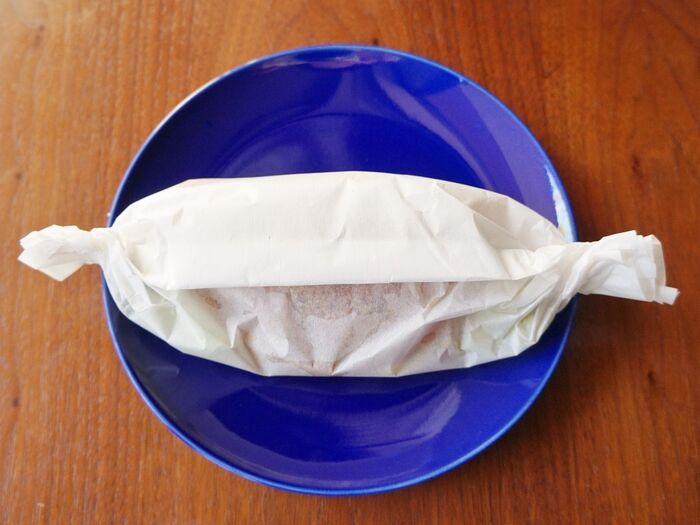 包んでレンジ加熱したら完成です!