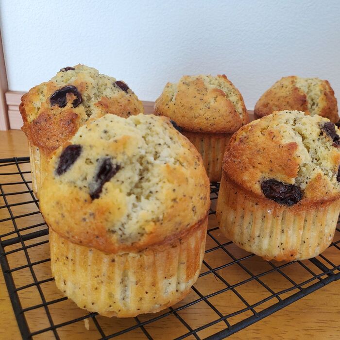 紅茶とレーズンのマフィン
