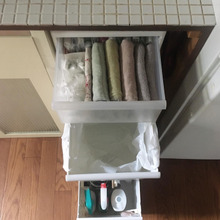 我が家のビニール袋収納とゴミ箱