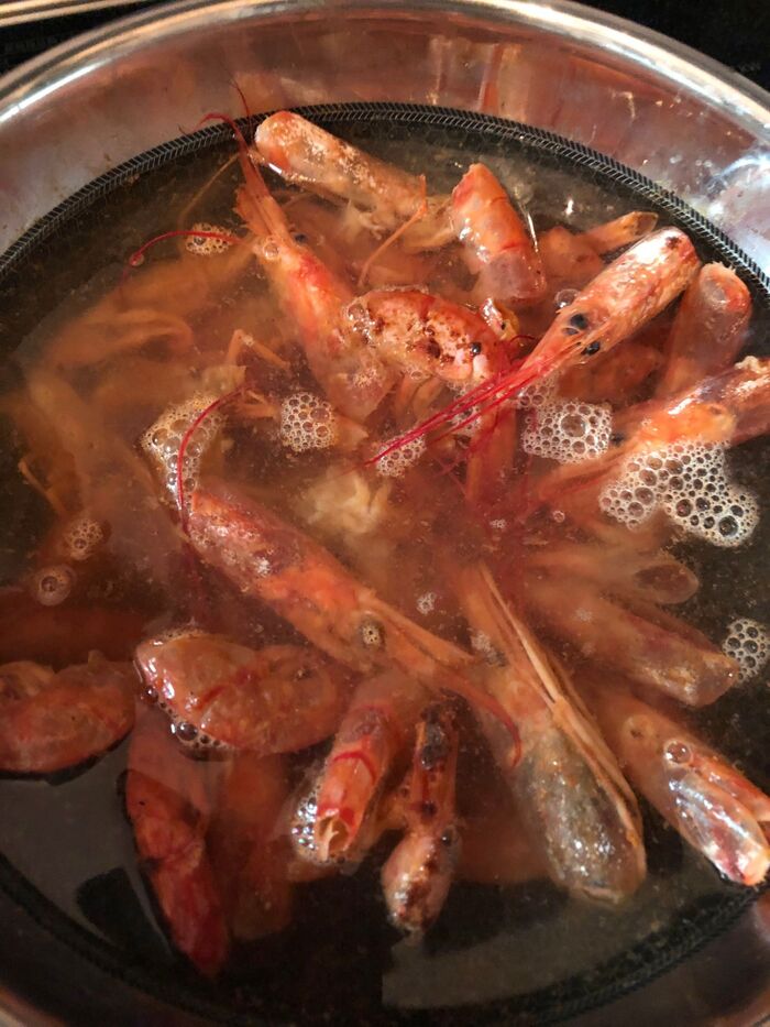 お湯を入れる