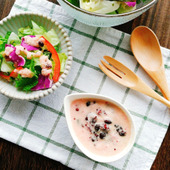 美容と健康をサポート!雑穀レシピ♪【ピンクドレッシング】