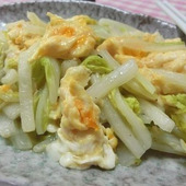 食材2つ☆ 白菜とたまごだけで、激うま中華炒め