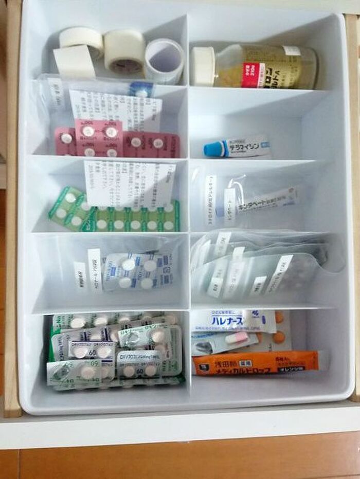 ダイソーの話題の新商品でスッキリお薬収納