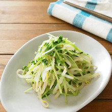 5分で完成!豆苗とモヤシのナムル