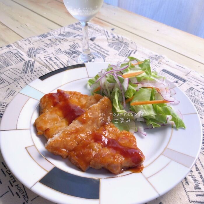 【減塩効果にもオススメ☆】美肌効果にオススメ‼レモンポークケチャップ