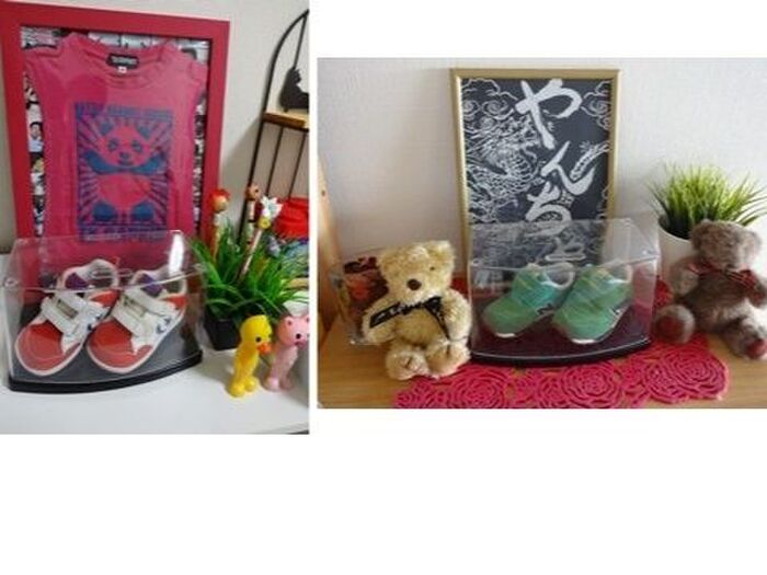 サイズ感が可愛くて💓💚💛 👟懐かしさをディスプレイ👕