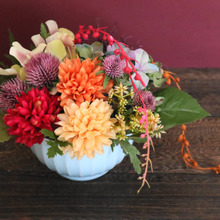 【オール100均素材で作れる】秋色インテリアの決め手は印象的な色使い