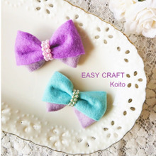 【作り方】秋冬季節にぴったり!大人可愛いフェルトのリボンブローチ