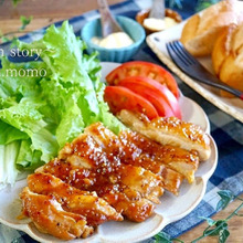 調味料3つ!ハニーマスタードチキン★からの~!バケットサンド♪