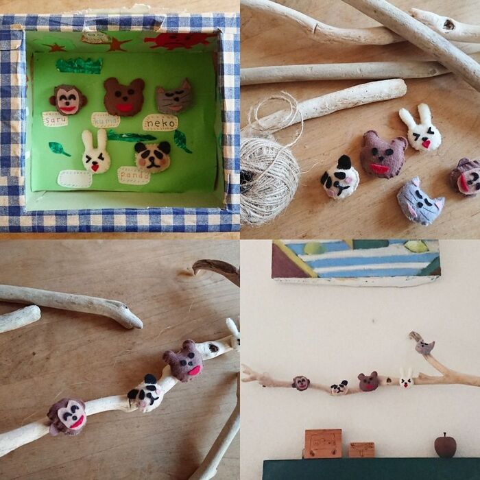 古くなった子供の作品リメイク 流木の使い方