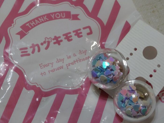 300円でcuteな💟イヤリング