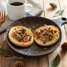 きのこのオープンサンド。簡単♪朝食やランチに。