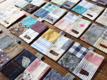 『ハンドメイド』はぎれで作る布合わせが楽しいコースター♪