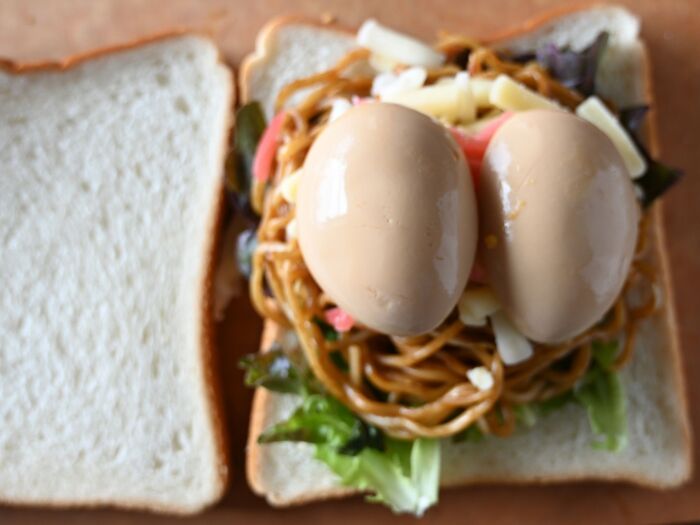 我が家の一番人気:煮卵&焼きそば