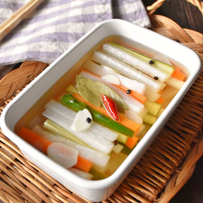 大根の美味しい季節に作りたい♡スティックピクルス