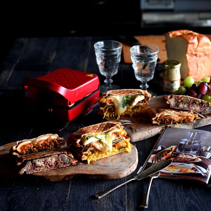 具材をたっぷり挟んで焼ける💛愛用のプレスサンドメーカー