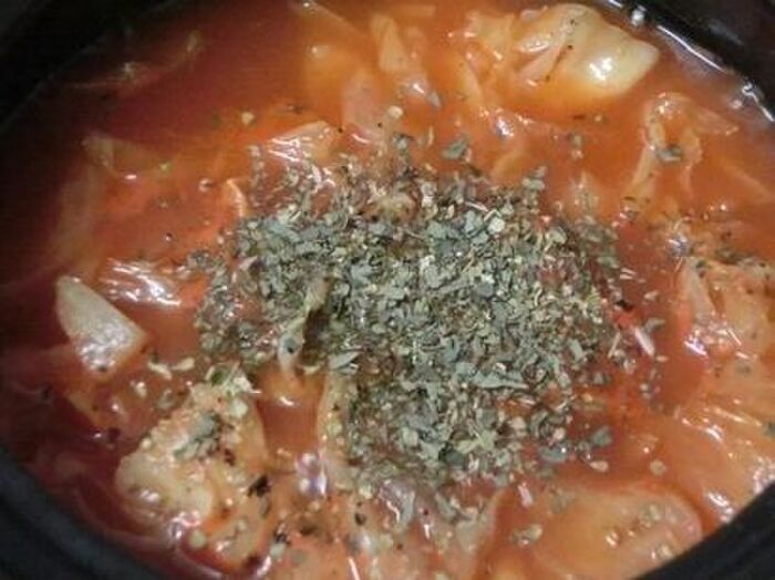 3.ハーブを加える