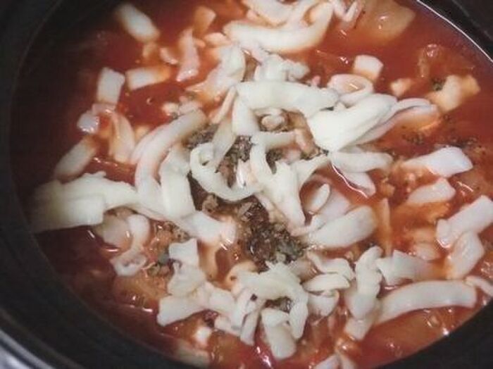 4.チーズを入れる