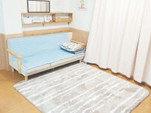 しまむらの洗えるセンターラグ