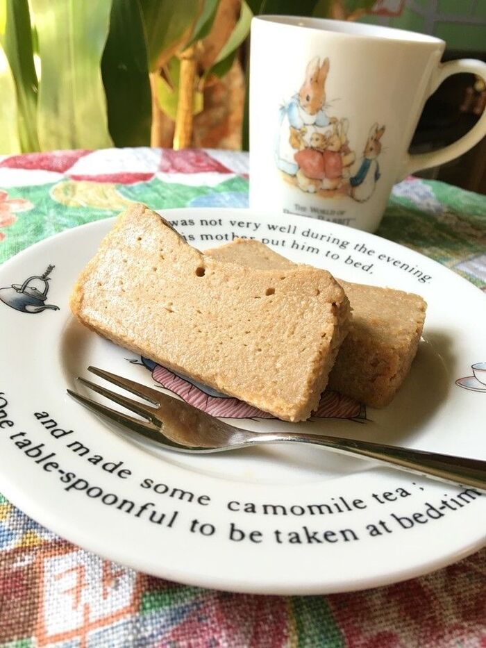 豆腐でクリーミー♥️生きな粉ケーキ