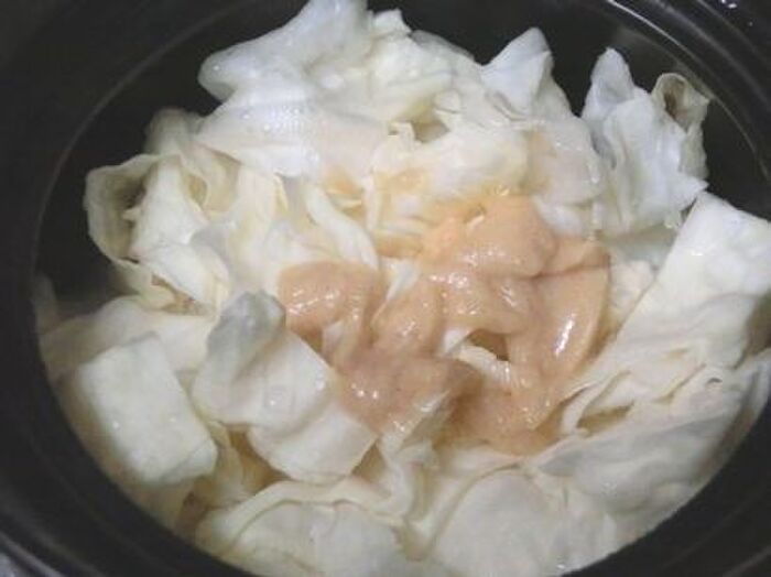 1.キャベツを煮る