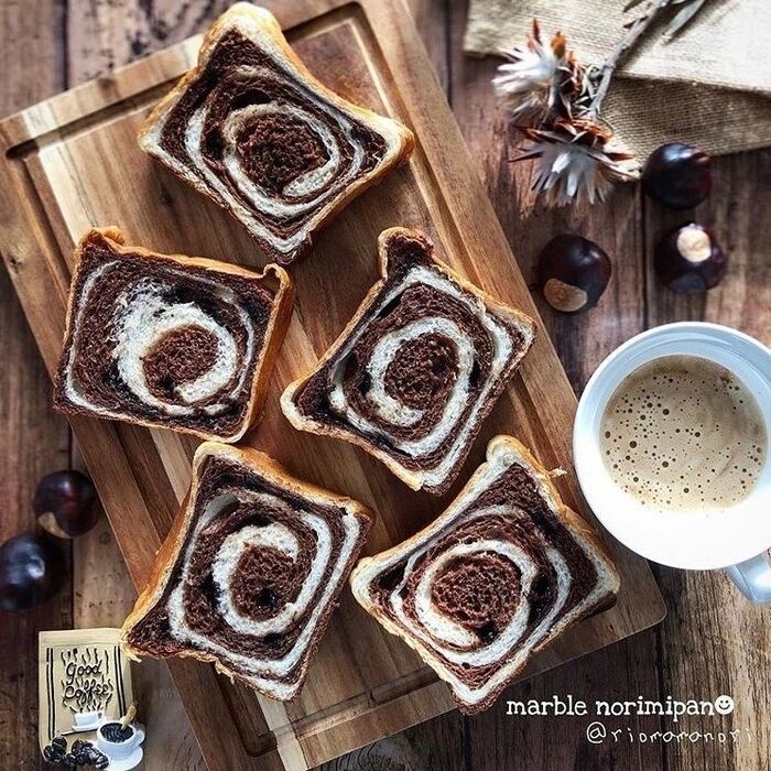 チョコマーブル角食パン