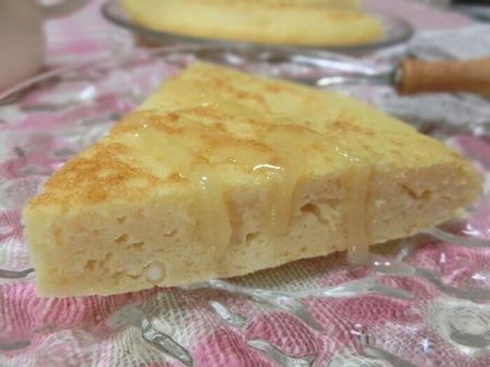 はちみつがけ☆ おからパウダーとカッテージチーズのケ―クサレ