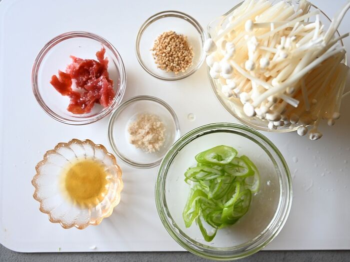 材料写真と下ごしらえ