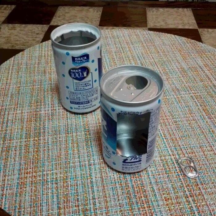 プルトップは外して下さい。