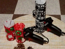 ★グルーガンの不安定な置き方を、空き缶で使いやすく★