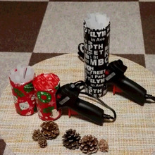 ★グルーガンの不安定な置き方を、空き缶で使いやすく★