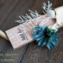 100均の~皮使いが素敵♥シャビーなインテリア雑貨