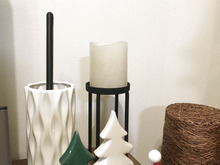 ダイソーの花瓶がクイックルハンディ収納にピッタリ!