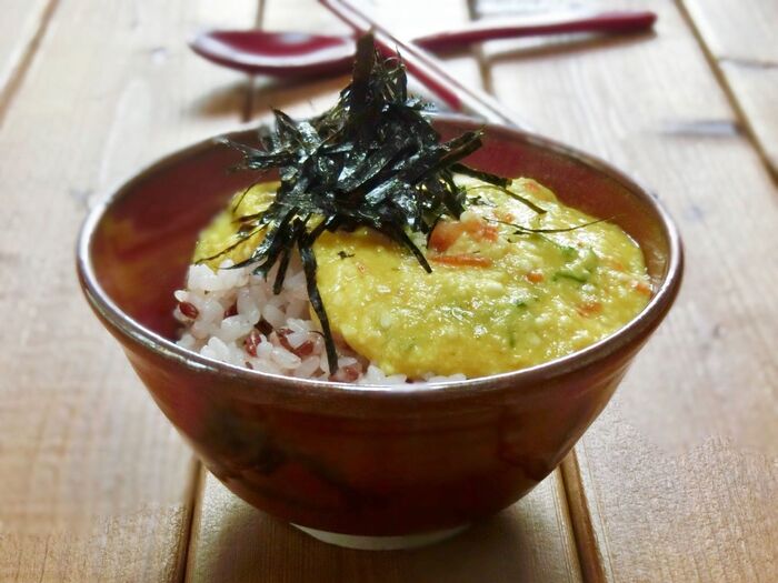 トーフボナーラかけご飯