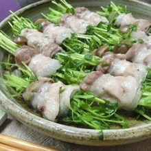 レンチン4分☆ 豆苗ときのこの豚バラ巻き蒸し