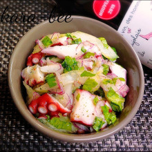 いろんなお酒と相性バツグン♪タコと丸ごとセロリの爽やかレモンマリネ