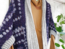 ダイソーの大人気ヤーンを四角形に編むだけ!?グラニースクエアのあったかガーデ