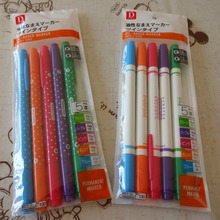 🖋油性ペンが5本セットで100円 細&太2パターン🖋