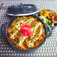 我が家流B級グルメ♪めちゃウマ!焼きそばそぼろどーん弁当