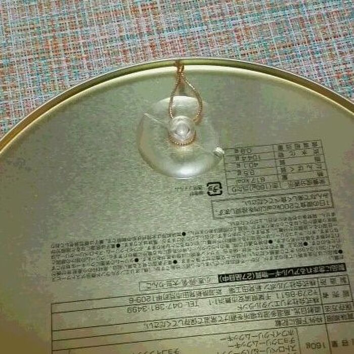 後ろは、吸盤フックに紐をつけました。