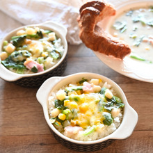 【冷凍野菜】みなさまのお墨付き💛ほうれん草とベーコンDEカフェご飯