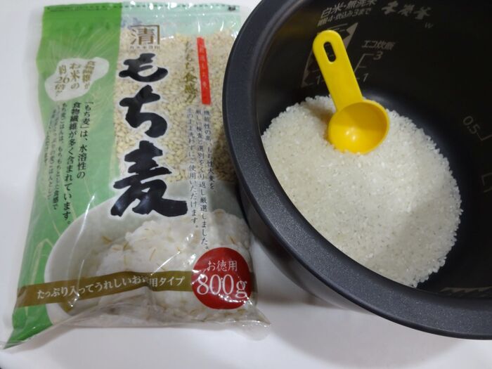 🍚白米に入れるだけ、もっちり美味しく食物繊維たっぷり😍