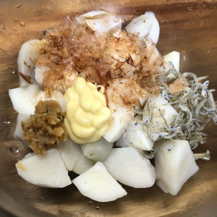③よく混ぜ合わせて!