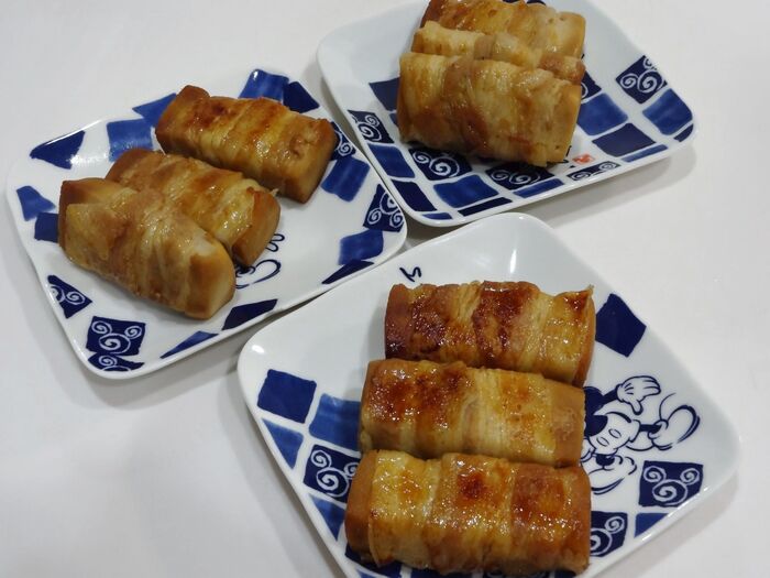 調味料が絡んで、こんがり焼き色がついたら完成です❣