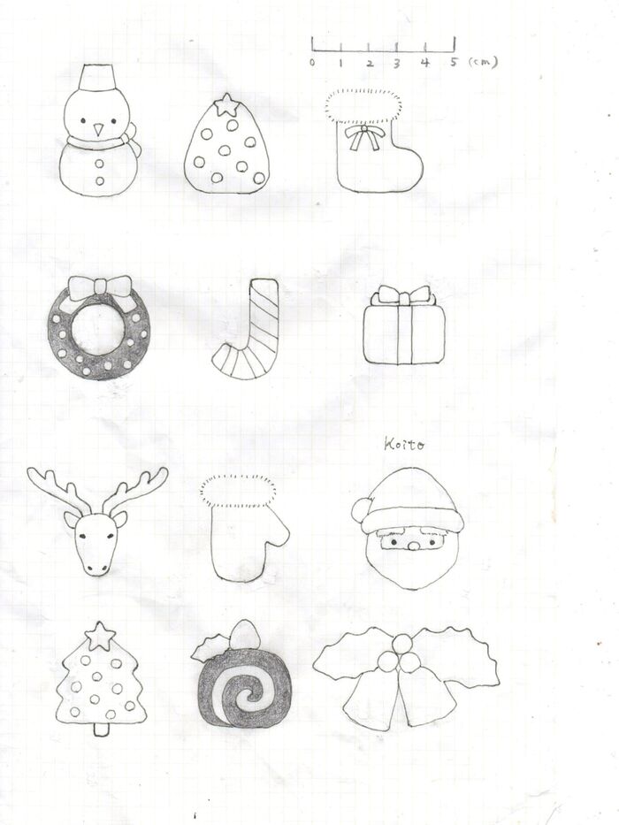 ★手書きの無料図案★