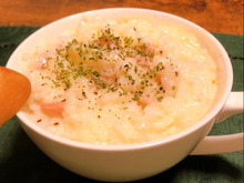 材料入れてチンするだけ♪マグカップリゾット