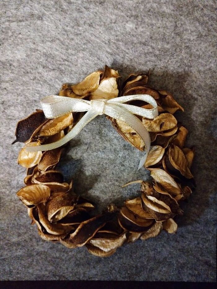 リボンを付けて完成です♪