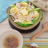 2019年のトレンド『発酵鍋』レシピ「塩辛だれのじゃがバター鍋うどん」
