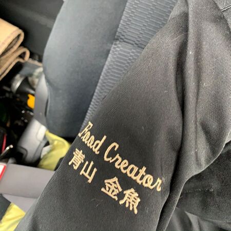 張り切って💛コックコート着用♪